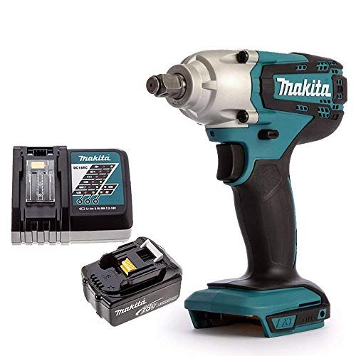 Makita DTW190Z: 18V Li-Ion 1/2" Impact Wrench Body with 1 x 3Ah Battery & Charger