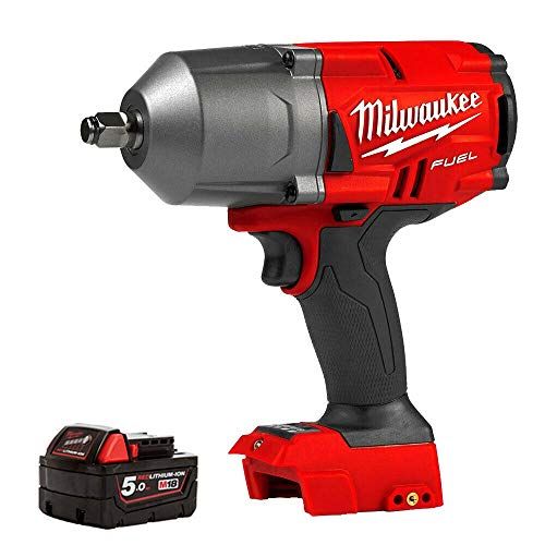 Milwaukee M18FHIWF12-0: 18V Fuel Brushless 1/2" Impact Wrench with 1 x 5.0Ah Battery
