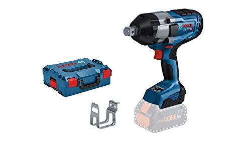 Bosch Professional GDS 18V-1050 H: Cordless Rotary Impact Wrench, Tightening Torque 1,050 Nm, Breakaway Torque 1,700 Nm, in L-Boxx