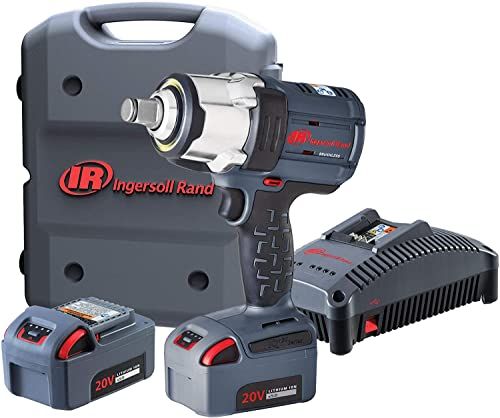 Ingersoll W7172-K22B-EU: Rand Impact Wrench 3/4 Inch 20V Cordless Impact Wrench, 2X BL2022 Li-Ion Batteries 5.0 Ah and Charger Kit in 1 Carrying Case