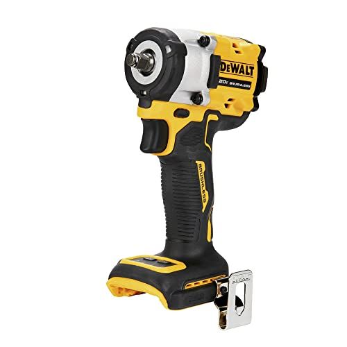 DeWalt DCF923B Atomic: 20V MAX Brushless Lithium-Ion 3/8 in. Cordless Impact Wrench with Hog Ring Anvil (Tool Only)