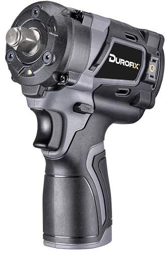 Durofix RI12184-4T G12: Brushless Stubby 1/2" Impact Wrench | Compatible with Any G12 12V (10.8V) Lithium-Ion Battery from The G12 Pro Series Range (Tool ONLY)